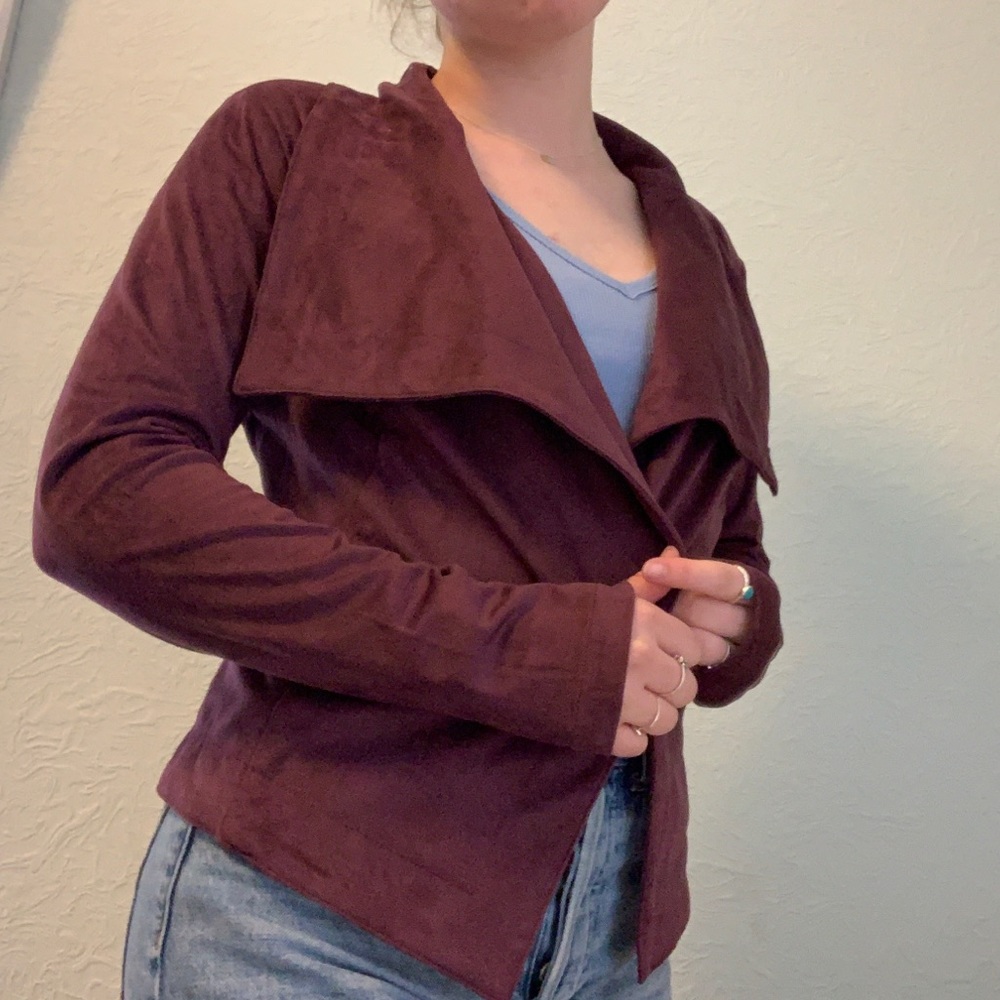 Purple Suede Blazer